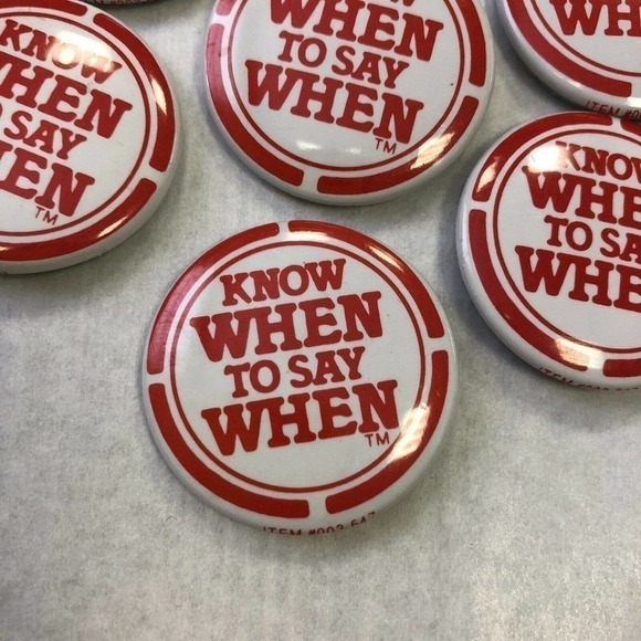 7 Know When to Stop Pin Back Bartender - Picture 2 of 4